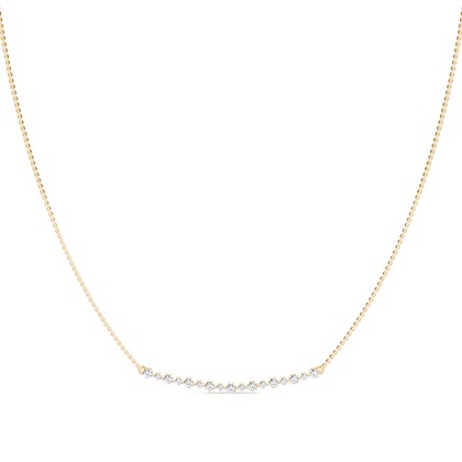 Yellow Gold Chain Diamond Pendants