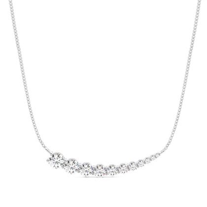 Round Diamond Pendants Necklaces