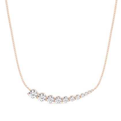 Rose Gold Diamond Pendants & Necklaces