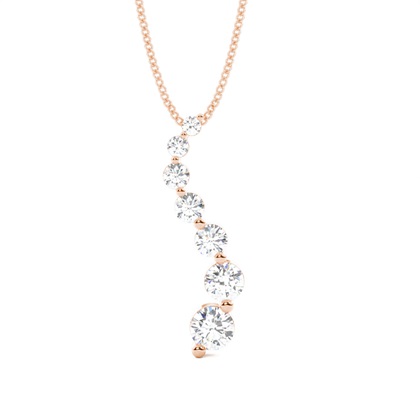 Rose Gold Diamond Pendants & Necklaces