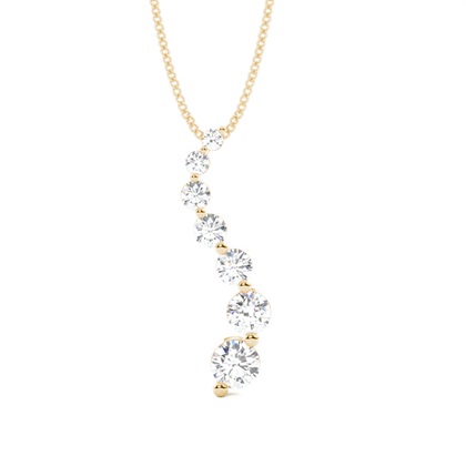 Yellow Gold Designer Diamond Pendants