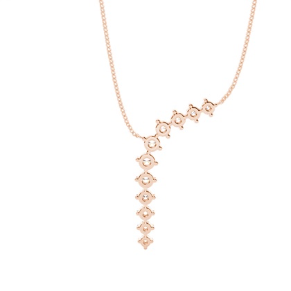 Prong Einstellung Diamond Designer Halskette