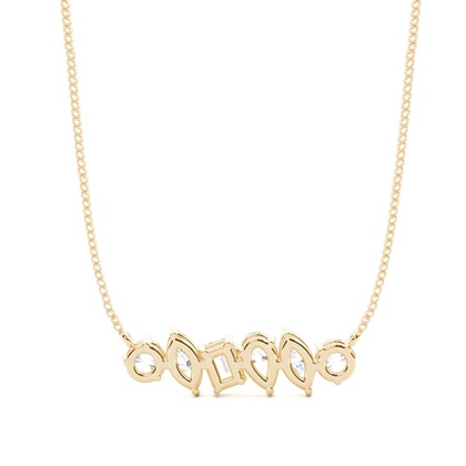 CLAW Pinong Einstellung Diamant Designer Halskette