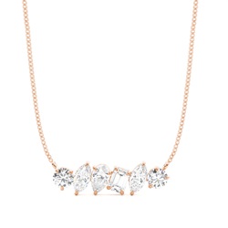 CLAW Pinong Einstellung Diamant Designer Halskette