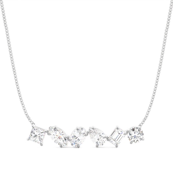 Claw Prong Setting Diamond Designer Necklace
