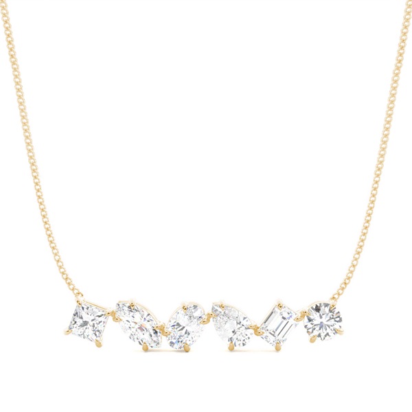 Claw Prong Setting Diamond Designer Necklace