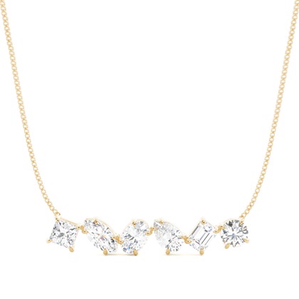 Yellow Gold Designer Diamond Pendants