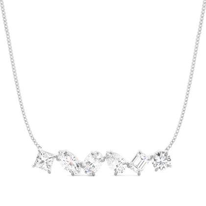 Claw Prong Setting Diamond Designer Necklace