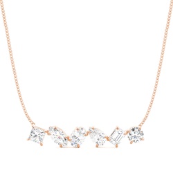 Claw Prong Setting Diamond Designer Necklace