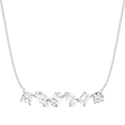 Claw Pinong Einstellung Diamant Designer Halskette