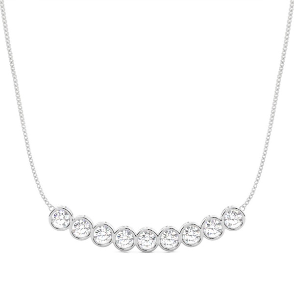 Full Bezel Setting Diamond Designer Necklace