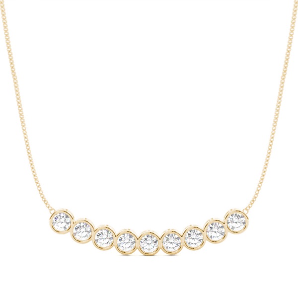 Full Bezel Setting Diamond Designer Necklace