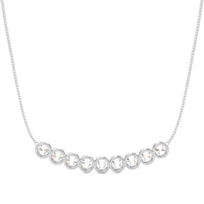 Vollständige Lünette die Diamant Designer Halskette einstellen