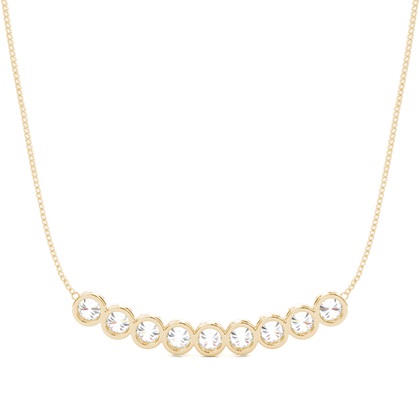 Vollständige Lünette die Diamant Designer Halskette einstellen