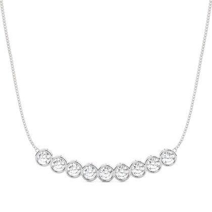 Full Bezel Setting Diamond Designer Necklace