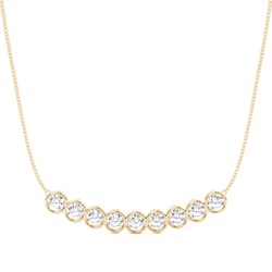 Full Bezel Setting Diamond Designer Necklace