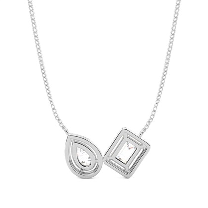 Prong Einstellung Diamond Designer Halskette