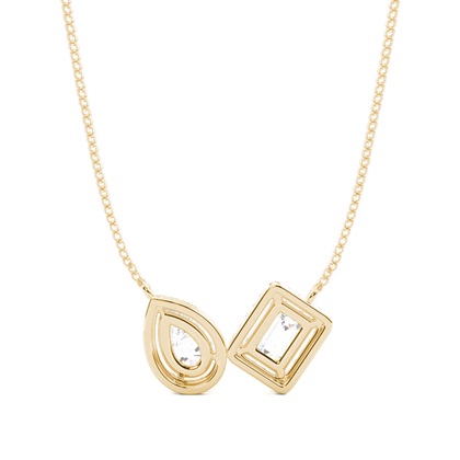 Prong Einstellung Diamond Designer Halskette