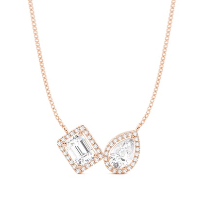 Rose Gold Diamond Pendants & Necklaces