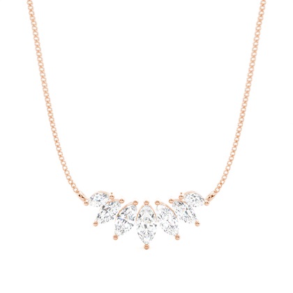 Round Diamond Pendants Necklaces