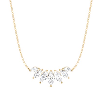 Round Diamond Pendants Necklaces