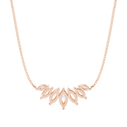 Prong Einstellung Diamond Designer Halskette