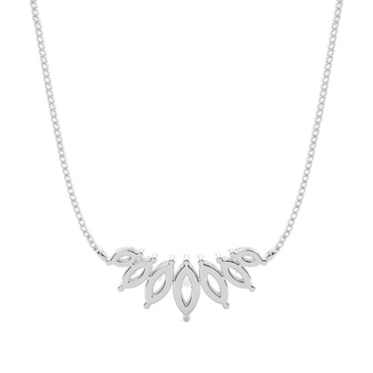 Prong Einstellung Diamond Designer Halskette