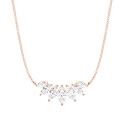 Prong Einstellung Diamond Designer Halskette