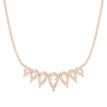 Prong Einstellung Diamond Designer Halskette