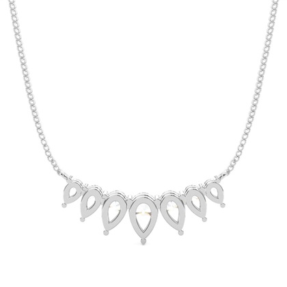 Prong Einstellung Diamond Designer Halskette