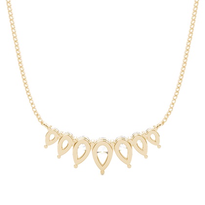 Prong Einstellung Diamond Designer Halskette