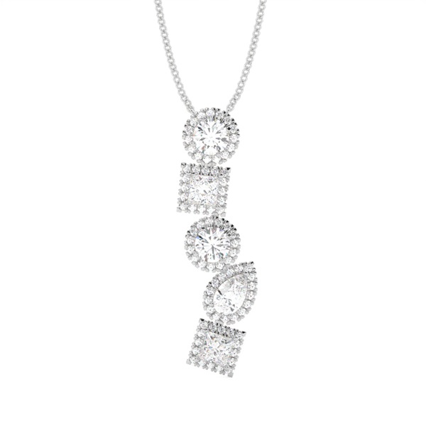 Prong Setting Diamond Designer Necklace