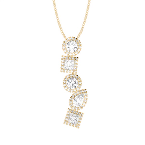 Prong Setting Diamond Designer Necklace