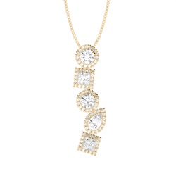 Prong Setting Diamond Designer Necklace