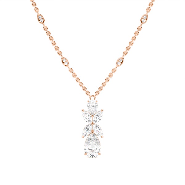 Claw Prong Setting Diamond Designer Necklace