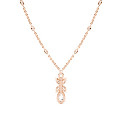 Claw Pinong Einstellung Diamant Designer Halskette