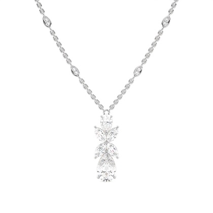 Claw Prong Setting Diamond Designer Necklace