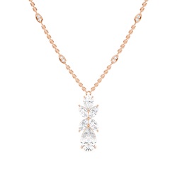 Claw Pinong Einstellung Diamant Designer Halskette