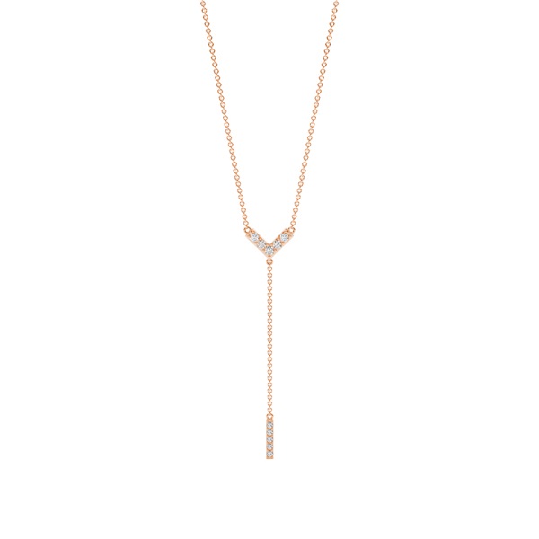 Classic Look daimond Delicate lariet necklace