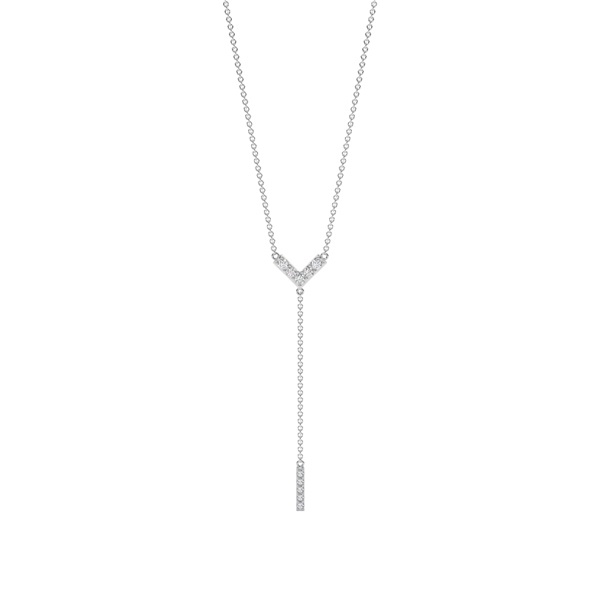 Classic Look daimond Delicate lariet necklace