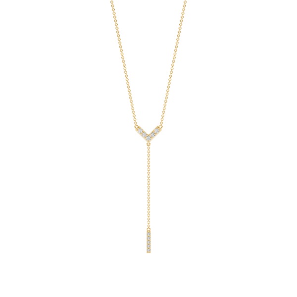 Classic Look daimond Delicate lariet necklace