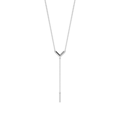 Classic Look daimond Delicate lariet necklace