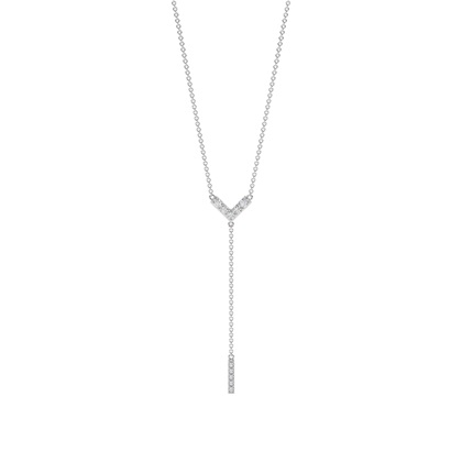 Classic Look daimond Delicate lariet necklace