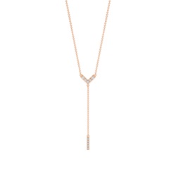 Classic Look daimond Delicate lariet necklace