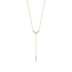 Classic Look daimond Delicate lariet necklace
