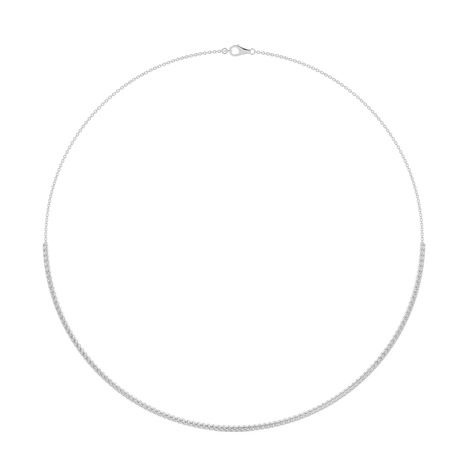 Round Cut Diamond Pendant Necklaces