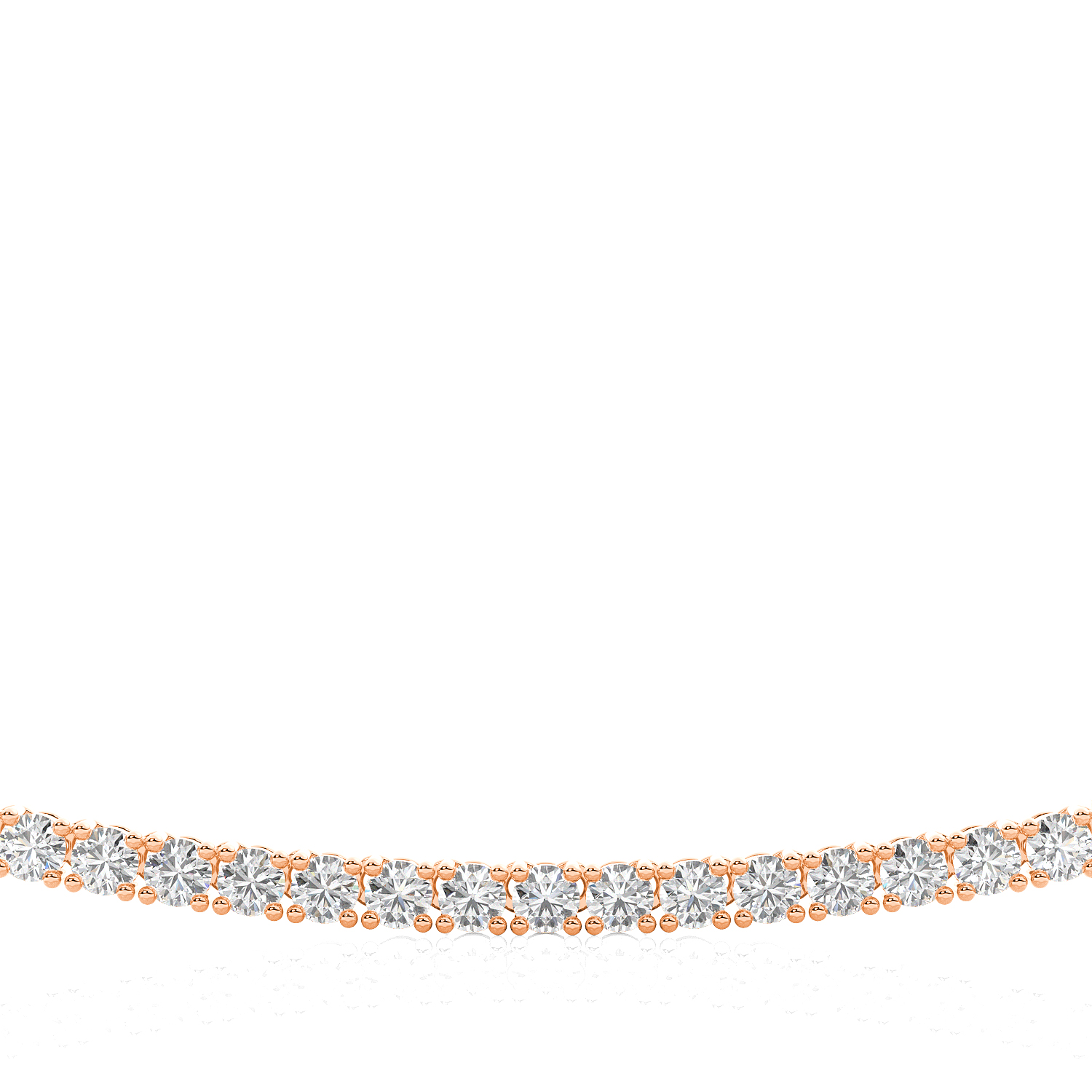 Petite Diamond Tennis look Necklace