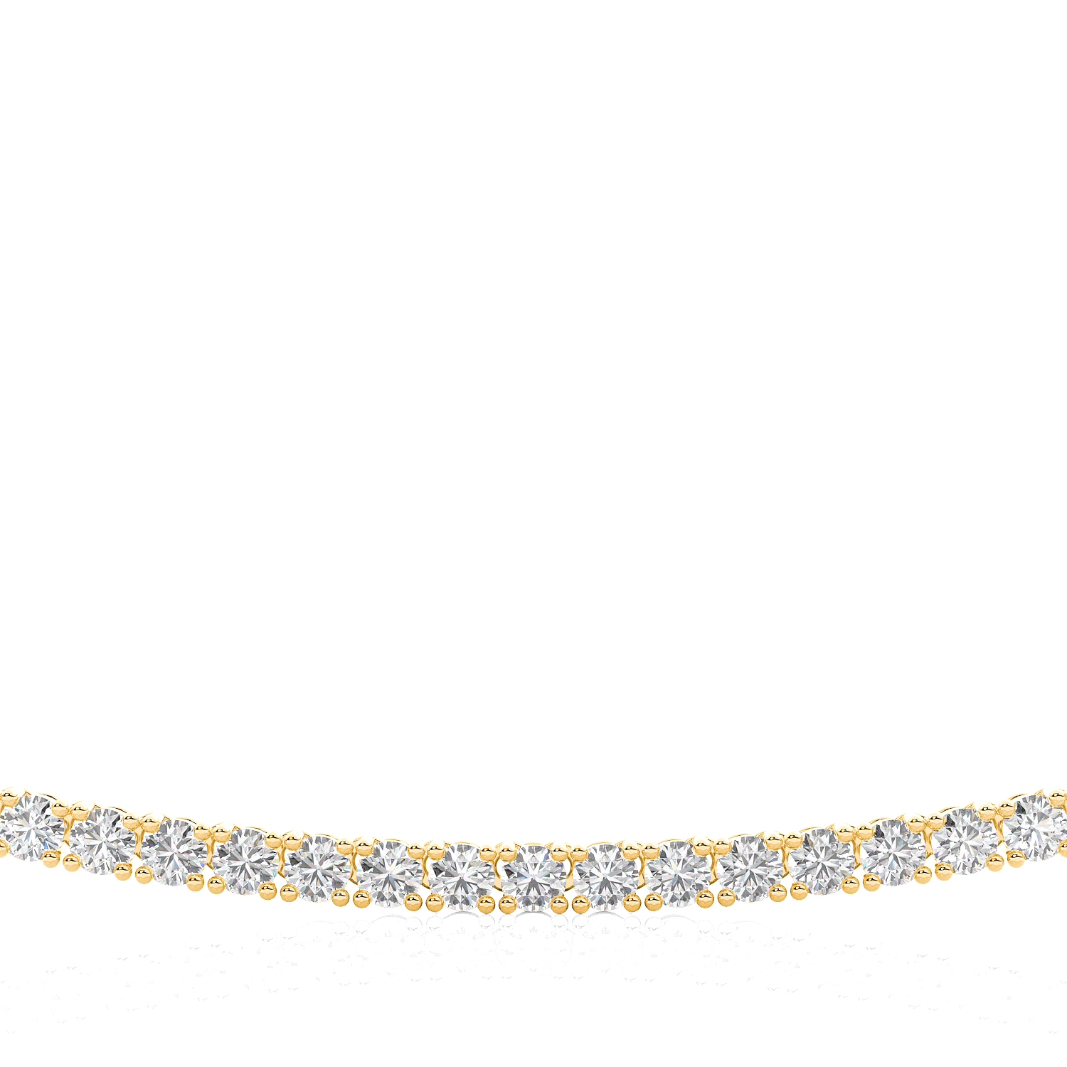 Petite Diamond Tennis look Necklace