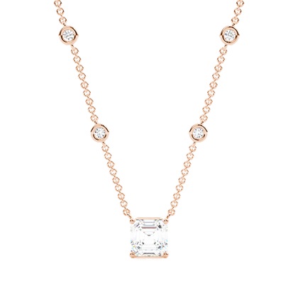 Rose Gold Diamond Pendants & Necklaces