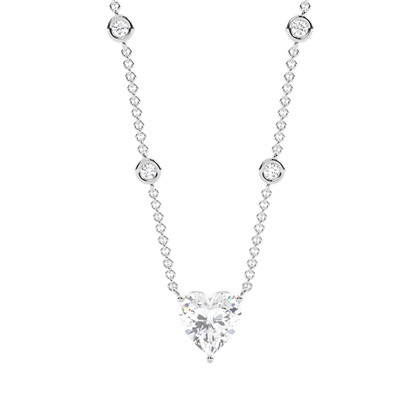 Heart Diamond Necklaces and Diamond Pendants